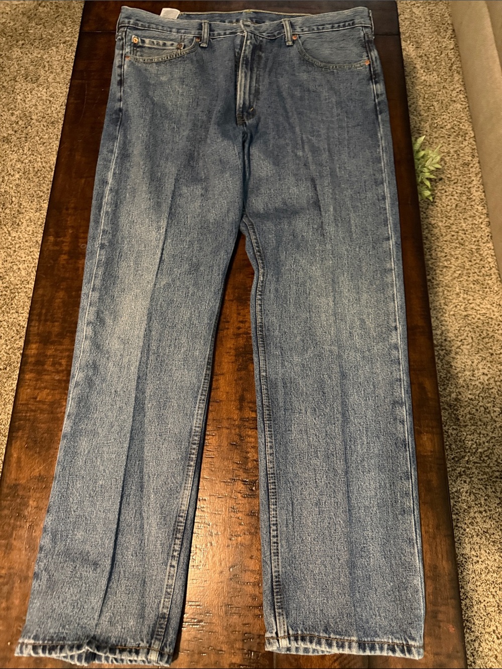 Levi Classic Men's Blue 505 Straight-Leg Jeans 40x32